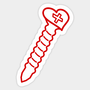 Screw Love Sticker